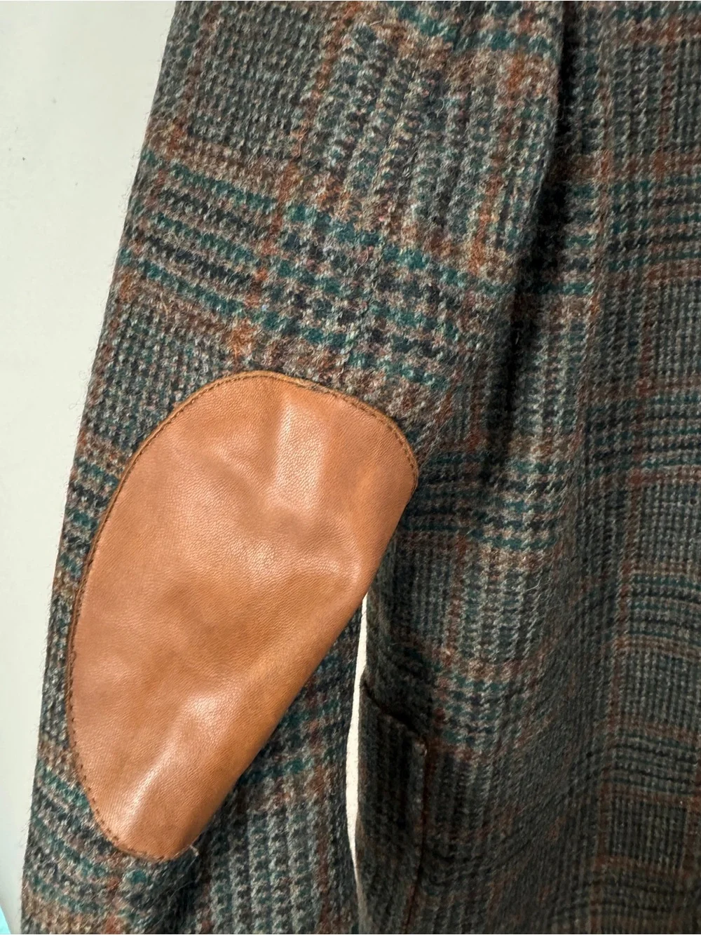 Vintage Freedom Wear Size 40 Irish Tweed Multicolor Elbow Patches Country Blazer